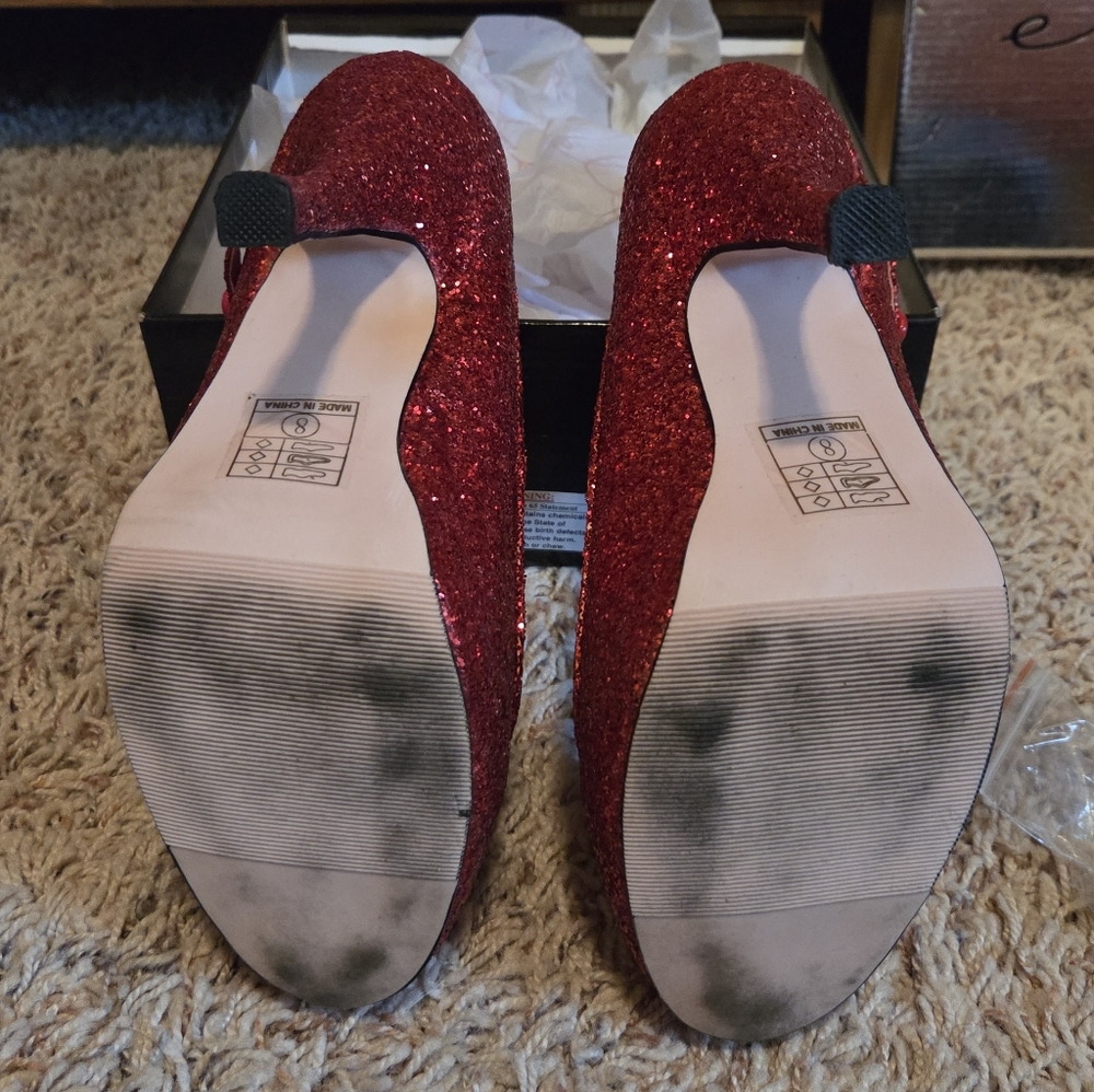 Ellie 4" Red Candy Mary Jane Pumps - Picture 6 of 7